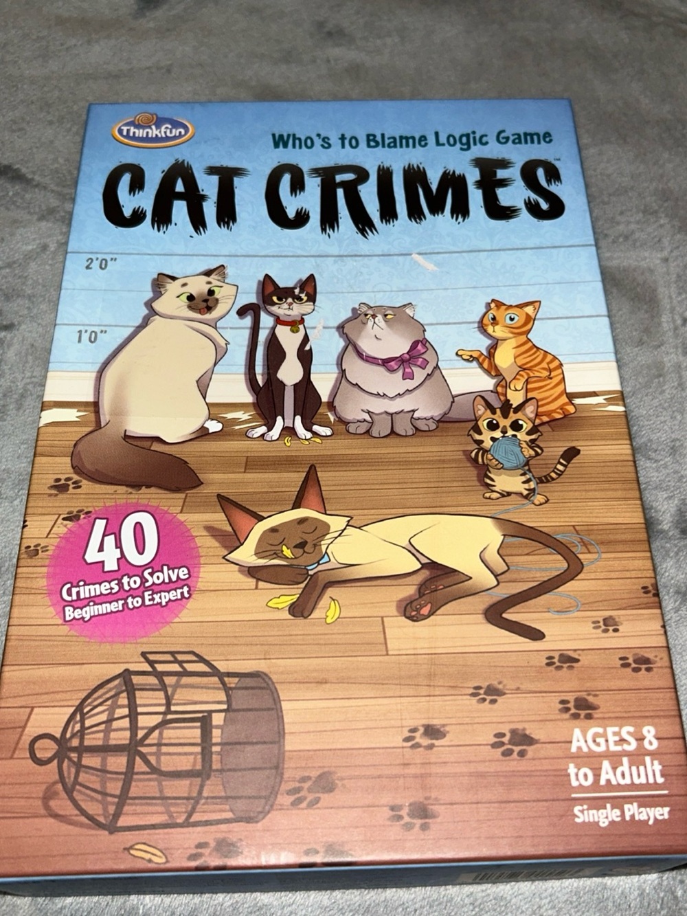 ThinkFun Cat Crimes, Who’s To Blame Logic Game, 2017, *Complete*